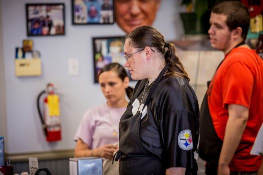 woman working at restaurant